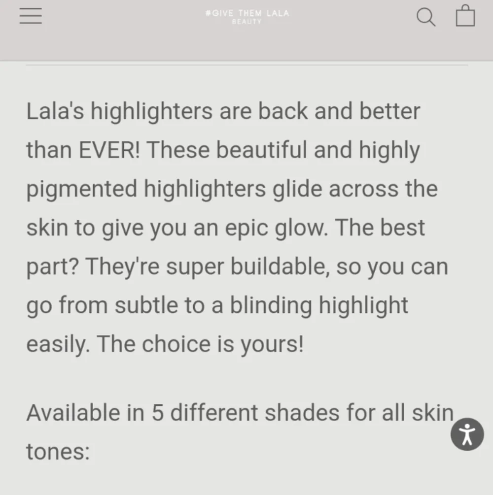 NEW GIVE THEM LALA Beauty Highlighter in Star Kissed NIB NEW IN BOX